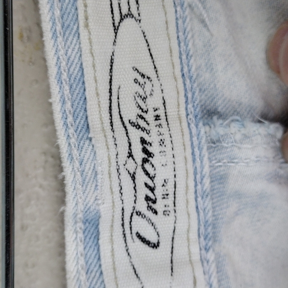 𝅺UNION Bay Sportswear Vintage Blue Light Stone Wash High Rise Jean Shorts - Picture 7 of 15